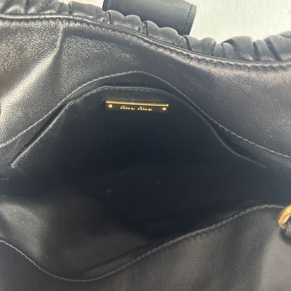 Miu Miu Matelassé Top Handle Leather Bag - gold hardware - Picture 9 of 14